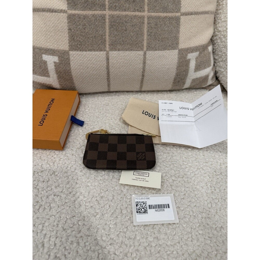 Louis Vuitton Damier Ebene Key Pouch Case N62658, Browns